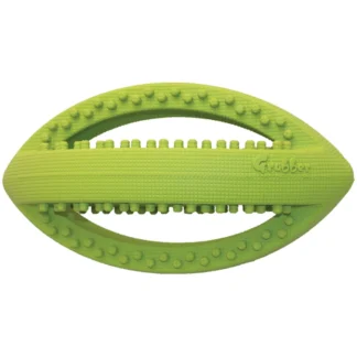 Grubber gummileksak rugbyboll grön