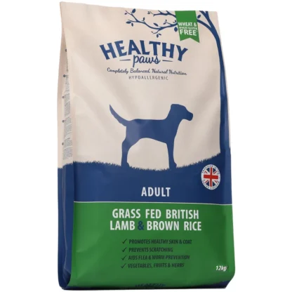 Healthy Paws lamb and brown rice adult 12kg