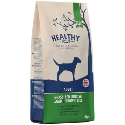 Healthy Paws lamb and brown rice adult 2kg