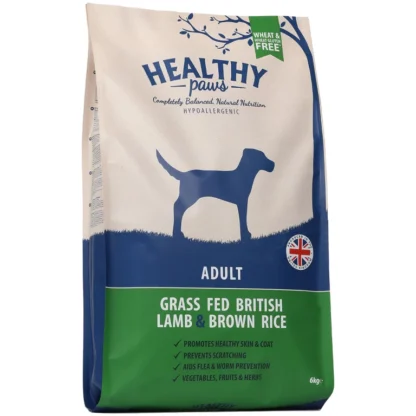 Healthy Paws lamb and brown rice adult 6kg