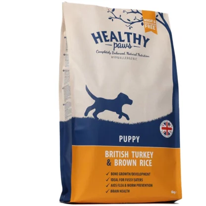 Healthy Paws - British turkey and brown rice puppy 6 kg