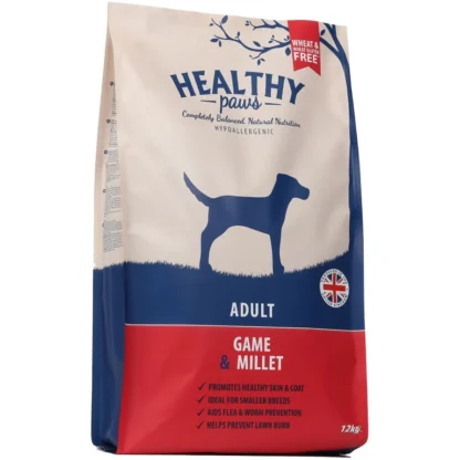 Healthy Paws - Game and millet adult 12kg
