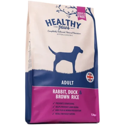 Healthy Paws - Rabbit duck and brown rice adult 12kg