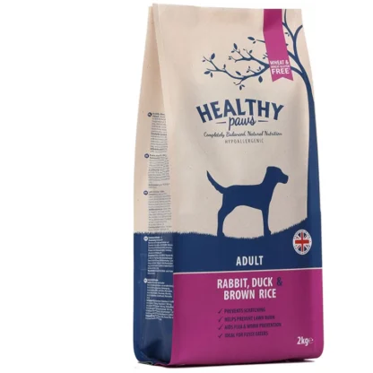 Healthy Paws - Rabbit duck and brown rice adult 2 kg