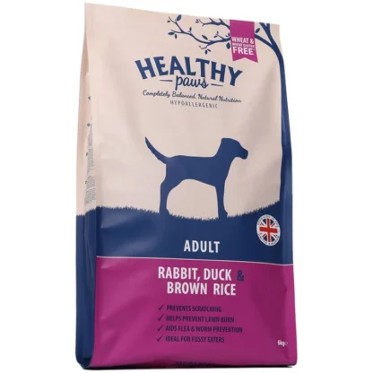 Healthy Paws - Rabbit duck and brown rice adult 6kg