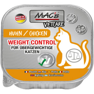 Mac’s Katt Vetcare Weight control Kyckling Storpack 16X100g