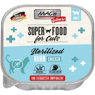 Macs Katt Vetcare – Sterilized – Chicken Storpack 16x100g