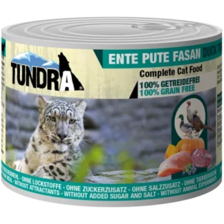 Tundra våtfoder till katt 6x200g – anka, kalkon & fasan