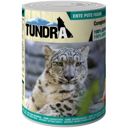 Tundra våtfoder till katt 6x400g – anka, kalkon & fasan