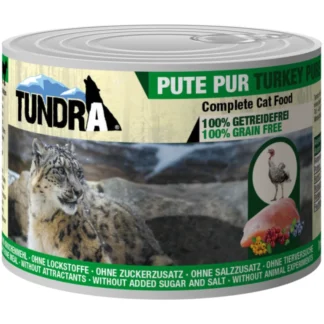 Tundra våtfoder till katt 6x200g – kalkon
