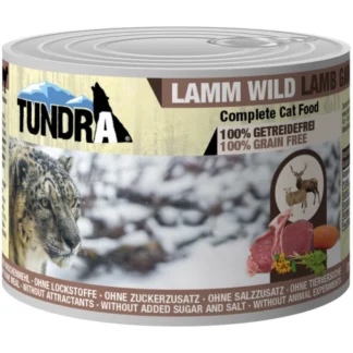 Tundra våtfoder till katt 6x200g – lamm & vilt
