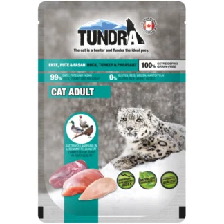 Tundra våtfoder till katt storpack 16x85g – anka, kalkon & fasan