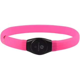 Blinkhalsband Visio – Jumbo, USB-laddning rosa