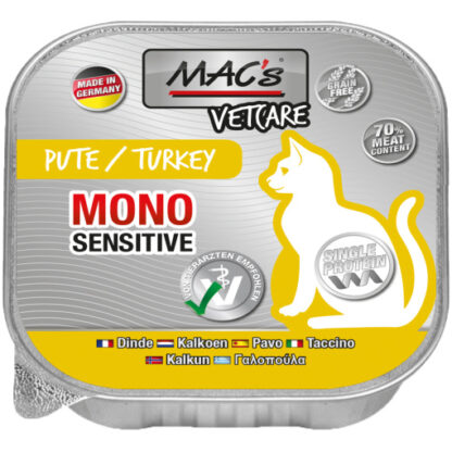 Macs Katt Vetcare Mono Kalkon Storpack 16x100g