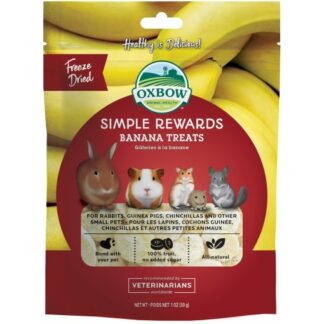 Oxbow Simple rewards banana treats 30g