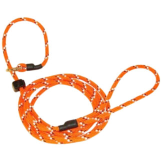 Retriverkoppel med reflex 180cm - Orange
