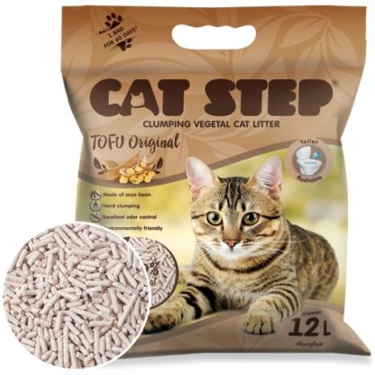 Cat step - Tofu original kattsand 12L