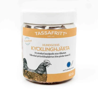 TassaFritt frystorkat kycklinghjärta - 60g