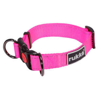 Rukka Bliss hundhalsband - Neon rosa