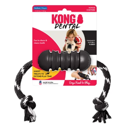Kong Extreme Dental med Rep M - Svart