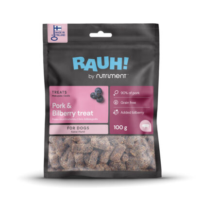 Rauh Pork & Bilberry treat - 100g