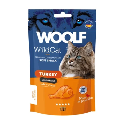 WOOLF Wildcat snacks Kalkon - 50g