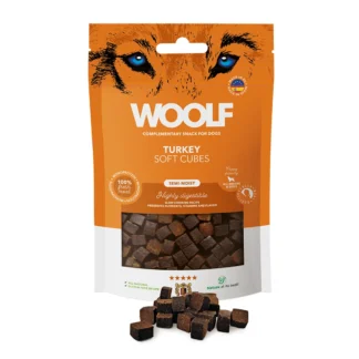 Woolf soft cubes hundgodis - kalkon